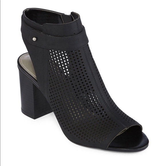 a.n.a Shoes - •Its a Shootie•Perforated Black Ankle Boots by ANA